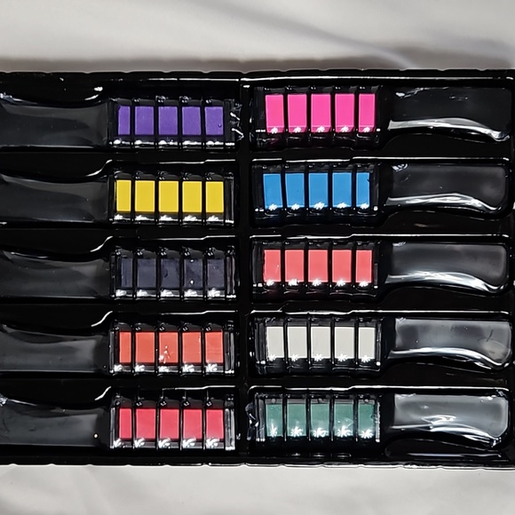 HAIRCHALK -MINI HAIR COLOR COMB NIB 10 COLORS - Picture 3 of 5